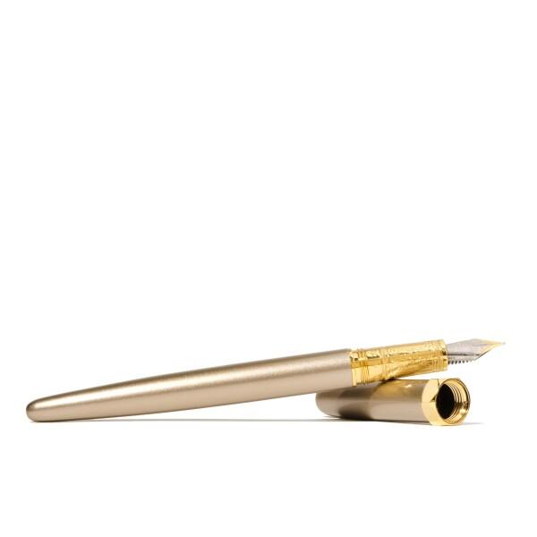 Ferris Wheel Press, Bijou Fountain Pen, Captain Earl Greyson, Double Gold Plated, Sapphire Lacquer Finish, Two-Tone Steel Nib, Med_4