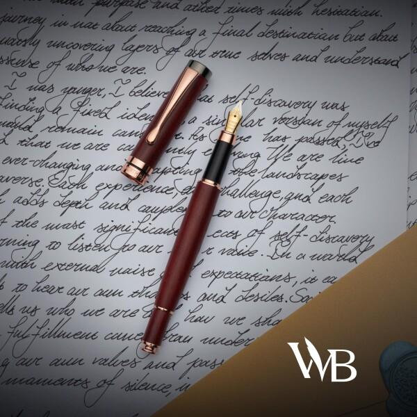 Wordsworth \u0026 Black Fountain Pen Gift Set, インク瓶、6個のインクカートリッジ、インクコンバーター、4本の画像