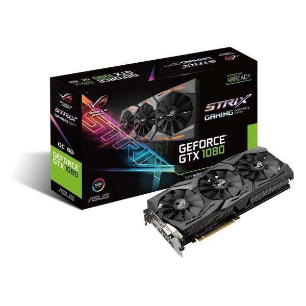 ASUS R.O.G. STRIXシリーズ NVIDIA GeForce GTX1080搭載ビデオカード ベースクロック1670MHz STRIX-GTX1080-A8G-GAMINGの画像