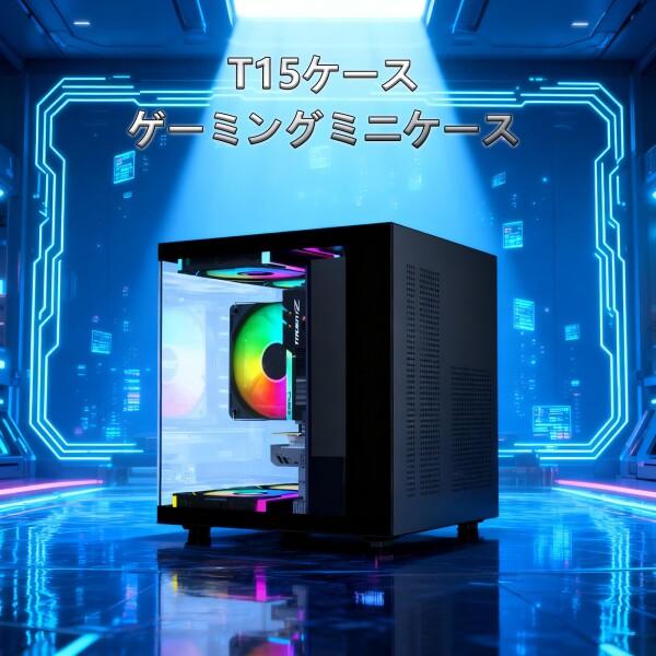 MOIKYIGI 超小型 MicroATX MiniITX PCケース 強化ガラス側板