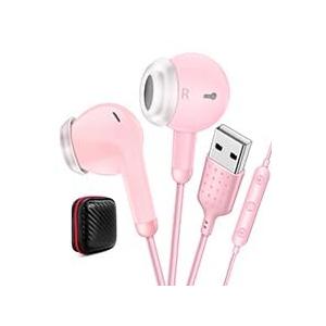 USBヘッドフォン 有線 マイク付き 音量調整可能 USB端子 イヤホン有線 USB イヤホン 有線 PC パソコン用 マイク付き ヘッドセットUSB 通話