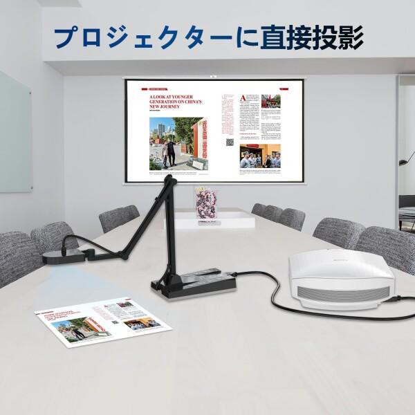 ActionRing 書画カメラ 4K 1500万画素 webカメラ プロジェクターに直接