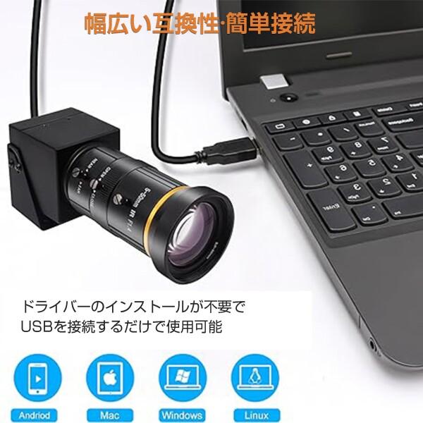 HDMI USBカメラ Rabbitroom 4K UHD 30FPS Webcam 10倍光学ズーム 5