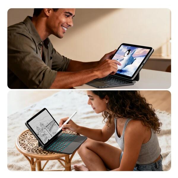 BETTDOW マジックキーボード iPad mini 7 6 日本語配列 Amazon.co.jp: BETTDOW マジックキーボード 2024 Mini 7 A17 Pro 第7