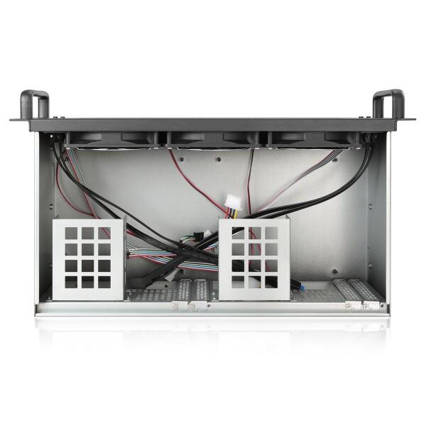 IPCHASSIS 3U ラックマウントサーバーシャーシ、ブラックメタル、工業