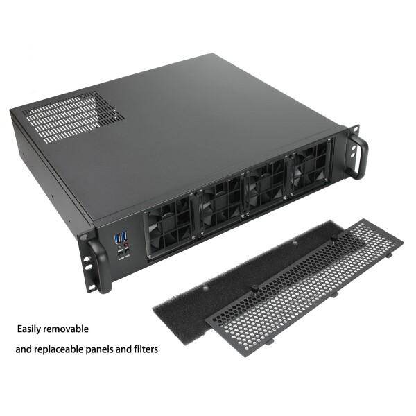 IPCHASSIS MicroATX | Mini-ITX 2U ラックマウント産業用コンピュータ