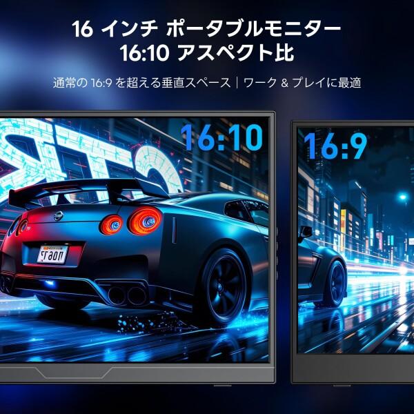 Dopesplay 16インチ モバイルモニター 自立型｜120Hz FHD 1200P 100