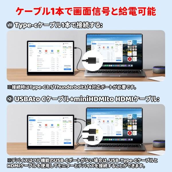 HAILESI S123E モバイルモニター 12.3インチ タッチパネル モバイル
