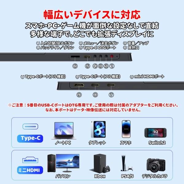 S123E モバイルモニター 12.3インチ タッチパネル HAILESI S123E モバイルモニター 12.3インチ タッチパネル モバイル