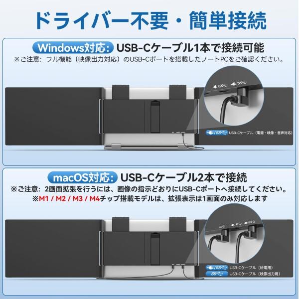 KEEPTIME デュアルディスプレイ 14インチ 2画面 モバイルモニター 14