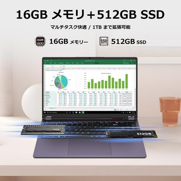ノートパソコン Office搭載 15.6型 タッチパネル対応 ノートPC Core m3