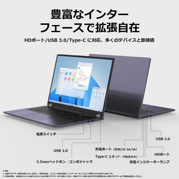 ノートパソコン Office搭載 15.6型 タッチパネル対応 ノートPC Core m3