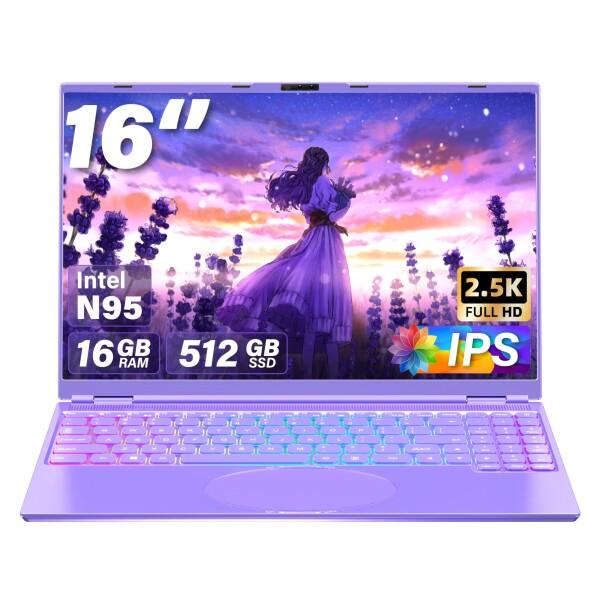 16インチ ノートパソコン Celeron N95パソコンノート/インテル高速CPU 1.7GHz〜3.4GHz/2.5K液晶IPS 解像度(2