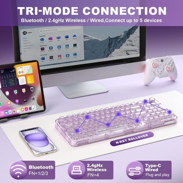 [極美品] YUNZII X98 メカニカルキーボード クリア筐体 YUNZII X98 Transparent QMK/VIA Mechanical Keyboard – YUNZII KEYBOARD