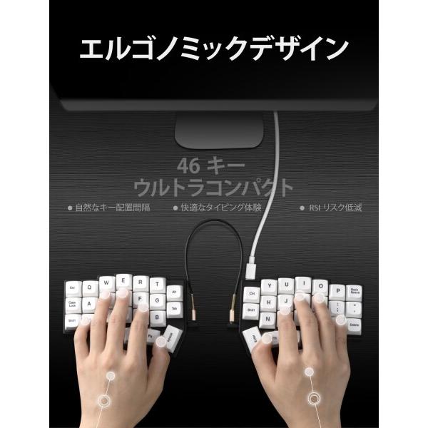 YIVU Corne V4.1 左右分離型 メカニカルキーボード 有線