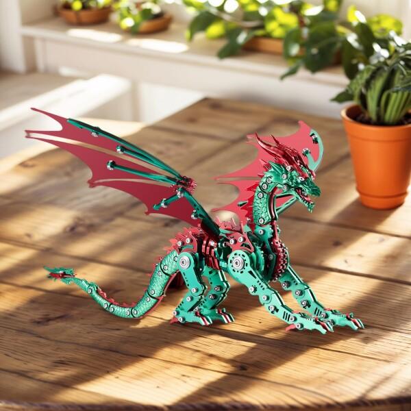 LONGPIN 立体金属ドラゴンパズル 大人用3Dモデル組立キット｜インテリア雑貨/オフィス装飾/ギフト