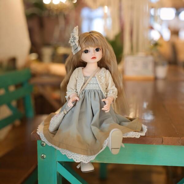 Cloveray 1/4 可愛い ビニール BJDドール 45cm 球体関節人形 可動15