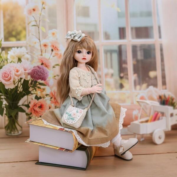 Cloveray 1/4 可愛い ビニール BJDドール 45cm 球体関節人形 可動15