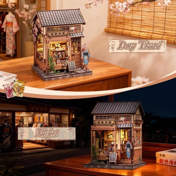 CuteBee ブックヌック キット ドールハウス ミニチュアハウス 和風