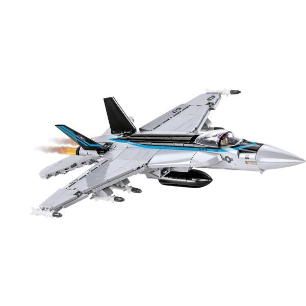 WYSWYG COBI 5805 F/A-18E Super Hornet Toys， grau， schwarz， blau_8