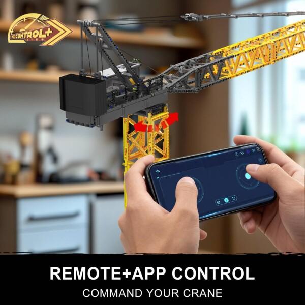 Mould King 17096 ブームタワークレーン モデル ブロック 2565ピース， リモコン操作 RC建設機械， ティー_3