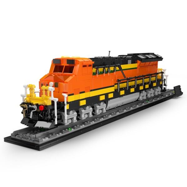 Mould King 12041 テクニック 世界鉄道シリーズ 蒸気機関車モデル 北米鉄道機関車風 大型スケール機の画像