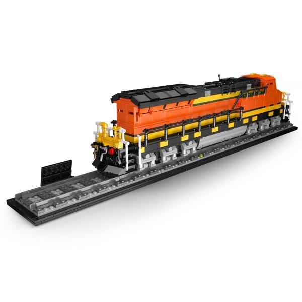 Mould King 12041 テクニック 世界鉄道シリーズ 蒸気機関車モデル 北米鉄道機関車風 大型スケール機の画像