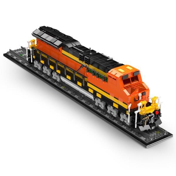 Mould King 12041 テクニック 世界鉄道シリーズ 蒸気機関車モデル 北米鉄道機関車風 大型スケール機の画像
