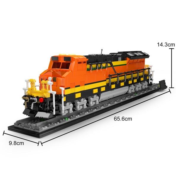 Mould King 12041 テクニック 世界鉄道シリーズ 蒸気機関車モデル 北米鉄道機関車風 大型スケール機の画像