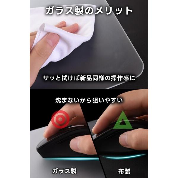 ガラスパッド Reflection ガラスマウスパッド POKImari Edition
