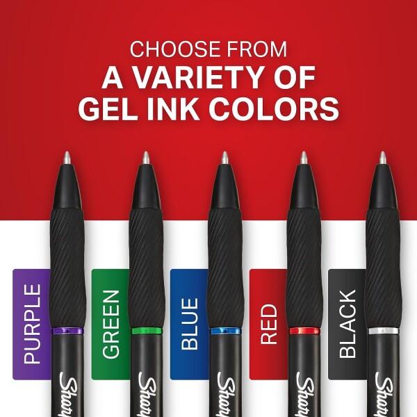 Sharpie(シャーピー) S-ジェルペン 極細 (0.38mm) ブラックインク 12本 - オフィス用品 ライティング 日_2