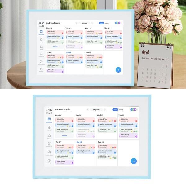 Denash スマートデジタルカレンダー、10.1インチタッチスクリーンWiFi