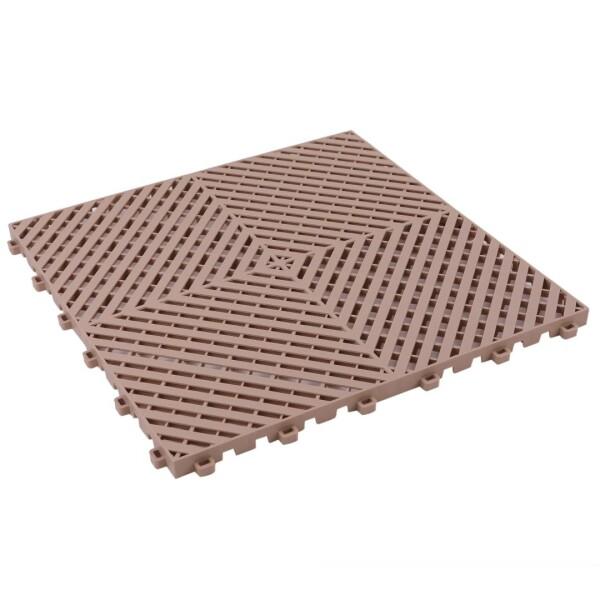 ISL ガレージタイル フラットタイプ ライトブラウン 10枚セット 40×40×1.8cm 業務用 高耐荷重モデル_2