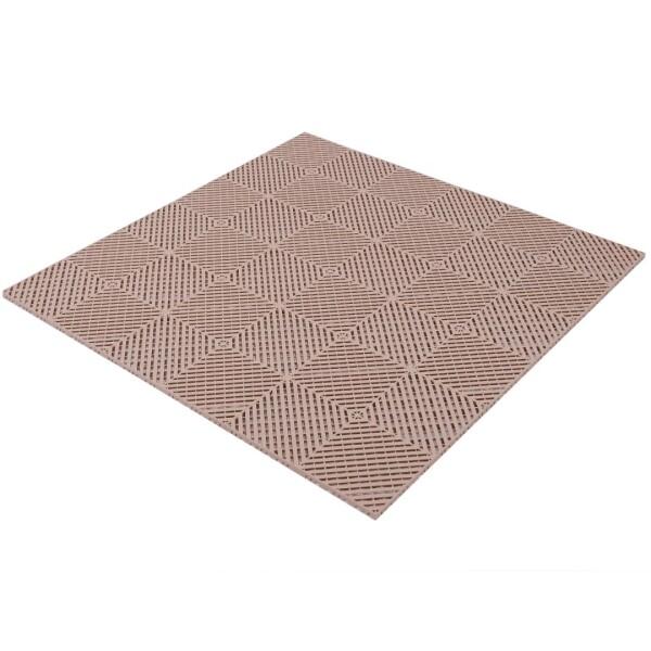 ISL ガレージタイル フラットタイプ ライトブラウン 10枚セット 40×40×1.8cm 業務用 高耐荷重モデル_5