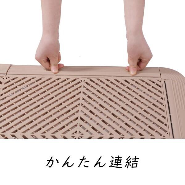 ISL ガレージタイル フラットタイプ ライトブラウン 10枚セット 40×40×1.8cm 業務用 高耐荷重モデル_8