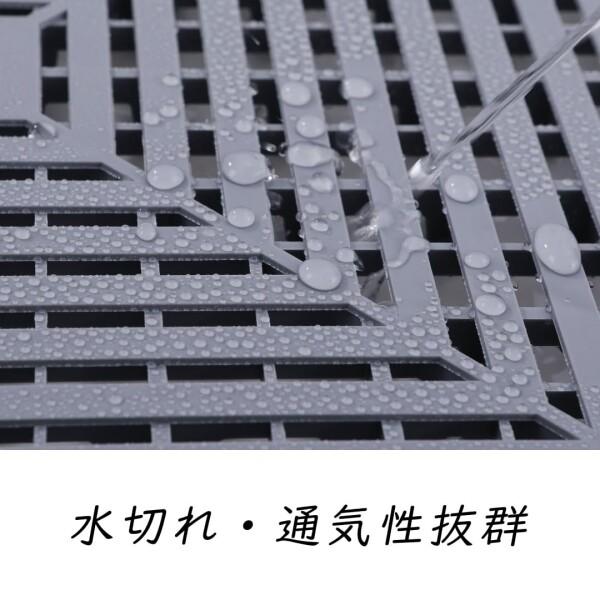 ISL ガレージタイル フラットタイプ グレー 10枚セット 40×40×1.8cm 業務用 高耐荷重モデル_6