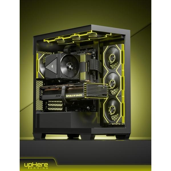 upHere ARGB PC ケースファン 120MM 正向排気ブレード 三連ファン 4Pin