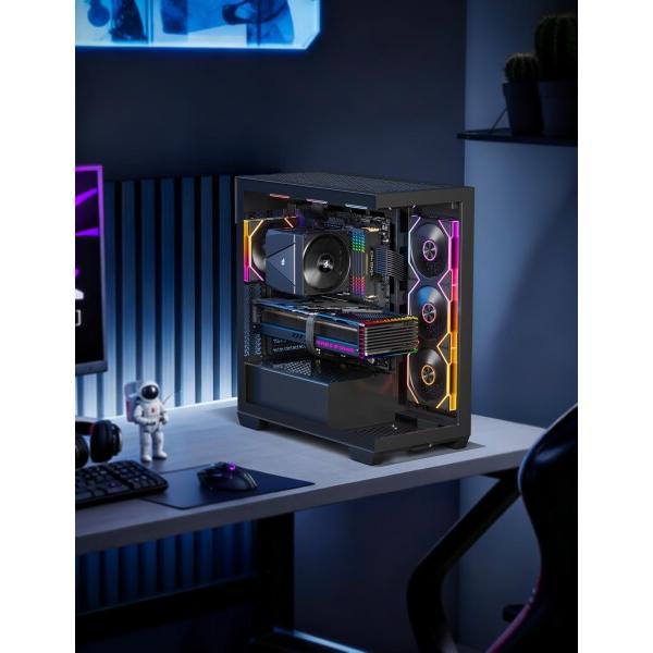 upHere ARGB PC ケースファン 120MM 正向排気ブレード 三連ファン 4Pin