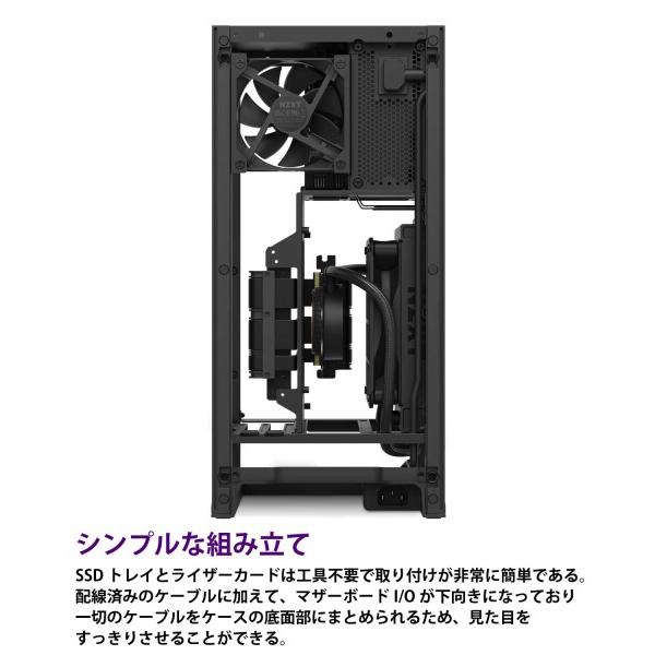 NZXT NZXT H1 Version2 PCケース コンパクト WHITE 電源、簡易水冷付属