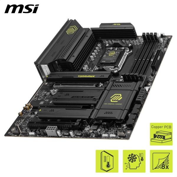MSI MAG X870 トマホーク WiFi AM5 DDR5 8400MHZ(OC) USB4 4X M.2 HDMI 5G LAN WiFi 7 RGB ATX_3