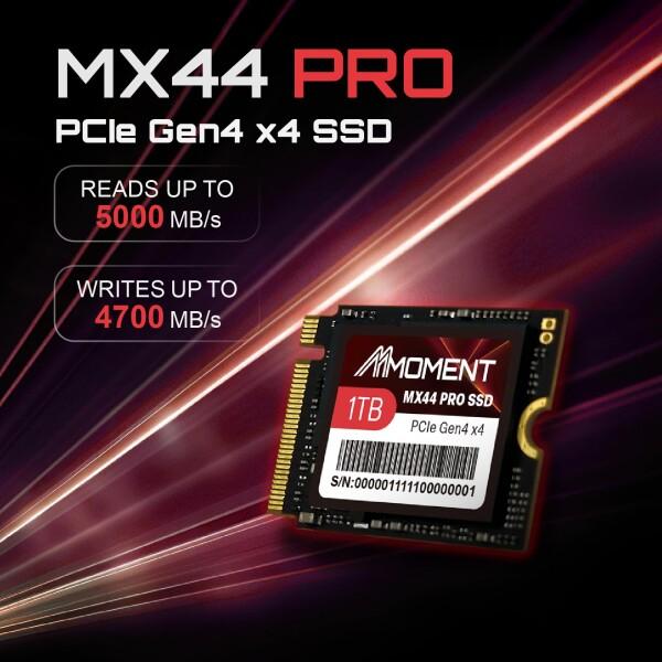 MMOMENT MX44 PRO 1TB M.2 2230 NVMe SSD PCIe Gen4 x4 / 4.0 内蔵SSD