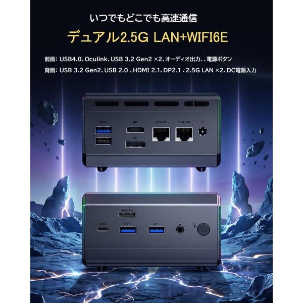 ミニPC Ryzen5 4650GE DDR4 16G nvme 256G HDD 1T ミニPC Ryzen5 4650GE DDR4 16G nvme 256G HDD 1T GMKtec ミニPC