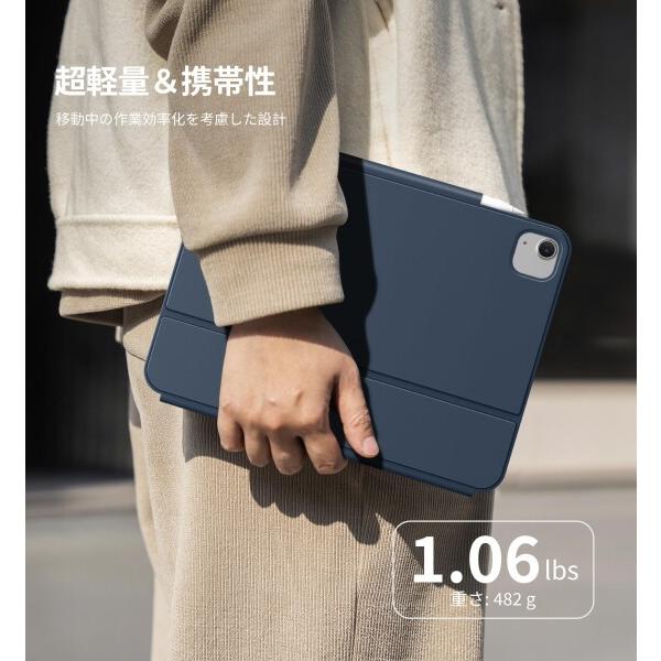 Dexnor キーボードケース for iPad Air 11インチ (M3 2025/M2 2024
