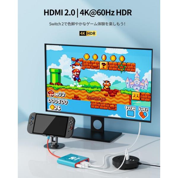 Switch 2ドック「21.2.0」対応純正直接にTV出力, 2 テレビ接続出力