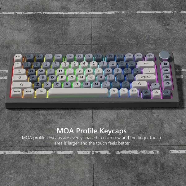 キーキャップ Womier MOAキーキャップ、PBT メカニカルキーボード用