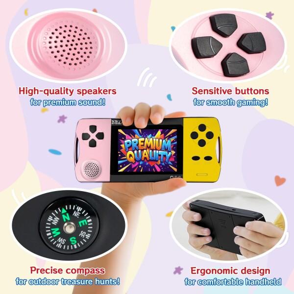 ポータブル 携帯ゲーム機 子供用 | 216種レトロゲーム内蔵 WiFi不要
