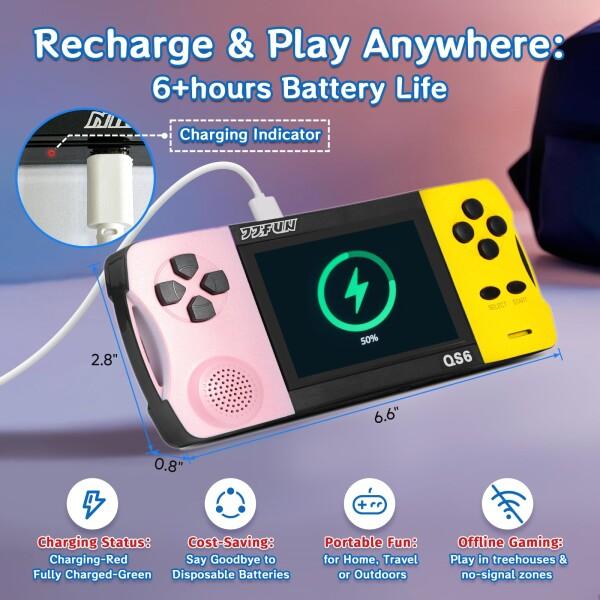 ポータブル 携帯ゲーム機 子供用 | 216種レトロゲーム内蔵 WiFi不要