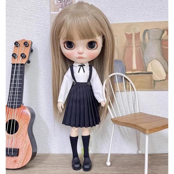♡ブライス　アウトフィット　ブラウス　スカート　セット rakulifey ブライス用服セット お洋服 長袖シャツ スカート アウト