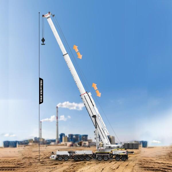 Mould King 17007 テクニック LTM 11200 クローラークレーン 160cm モーター20個付き リモコンクレーンモの画像