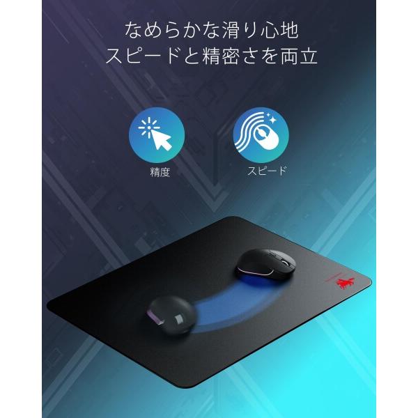 強化ガラスマウスパッド 410mm×310mm ゲーミングマウスパッド 極薄2mm
